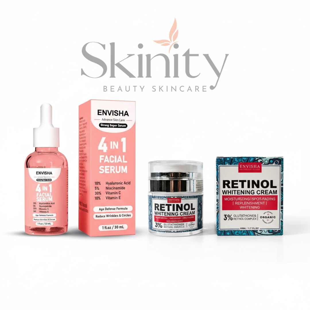 Combo set (Retinol Whitening Cream + ENVISHA 4-in-1 Facial Serum)