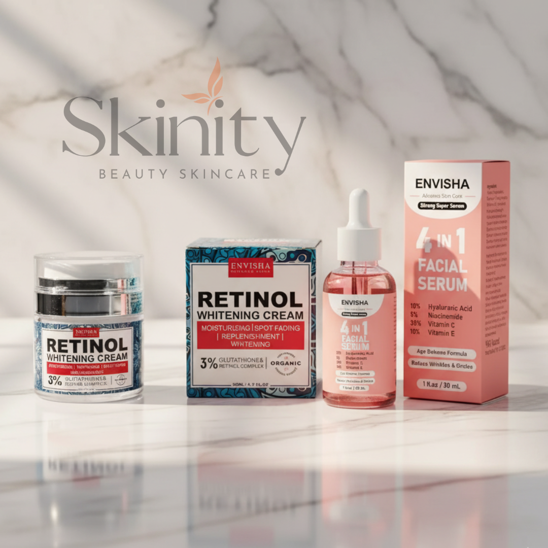 Combo set (Retinol Whitening Cream + ENVISHA 4-in-1 Facial Serum)