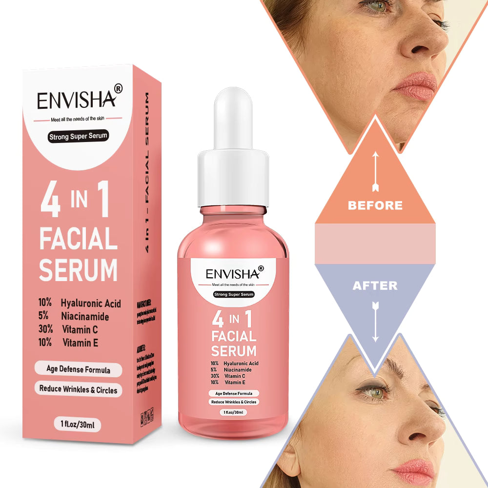 ENVISHA 4-in-1 Facial Serum – Brighten, Smooth & Hydrate