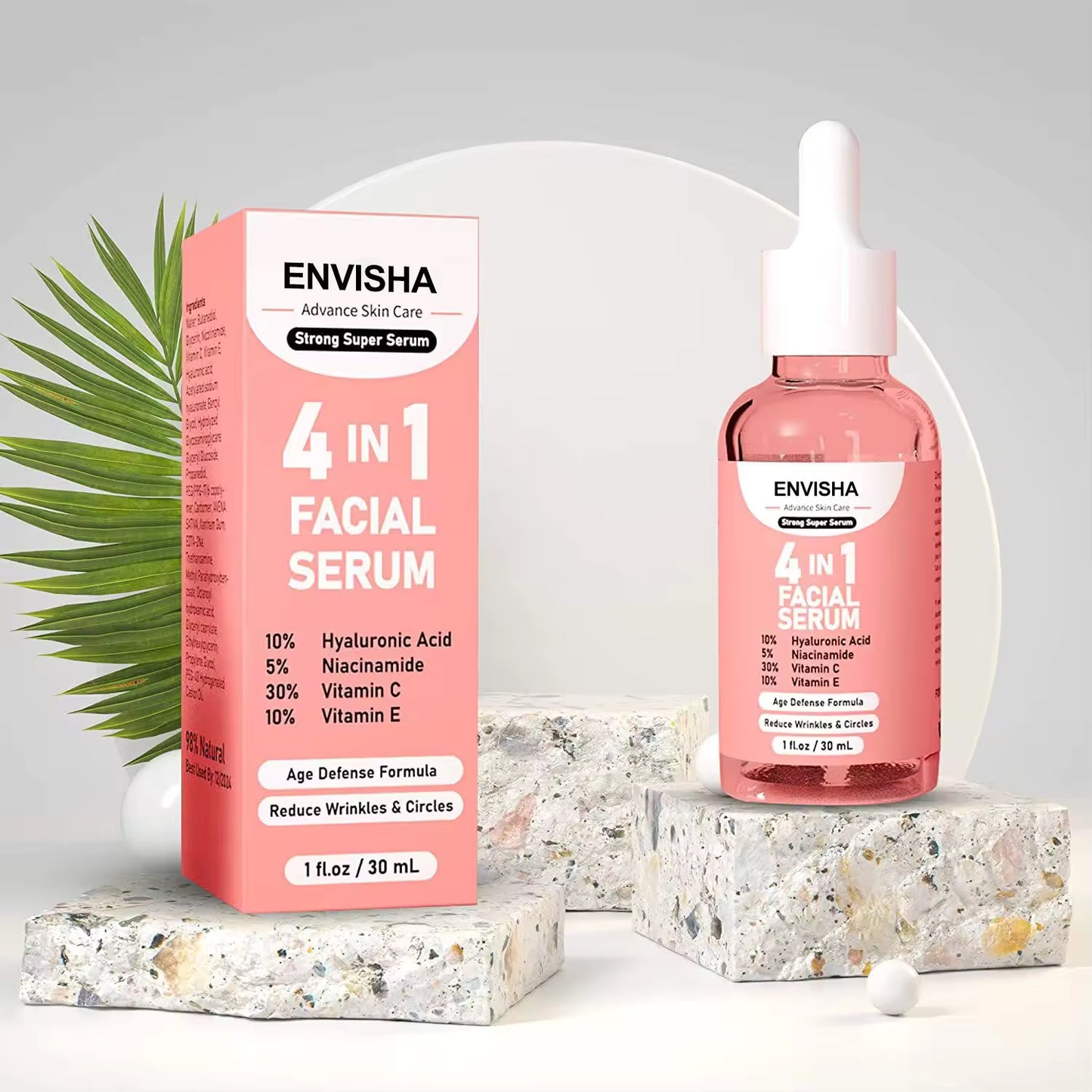 ENVISHA 4-in-1 Facial Serum – Brighten, Smooth & Hydrate